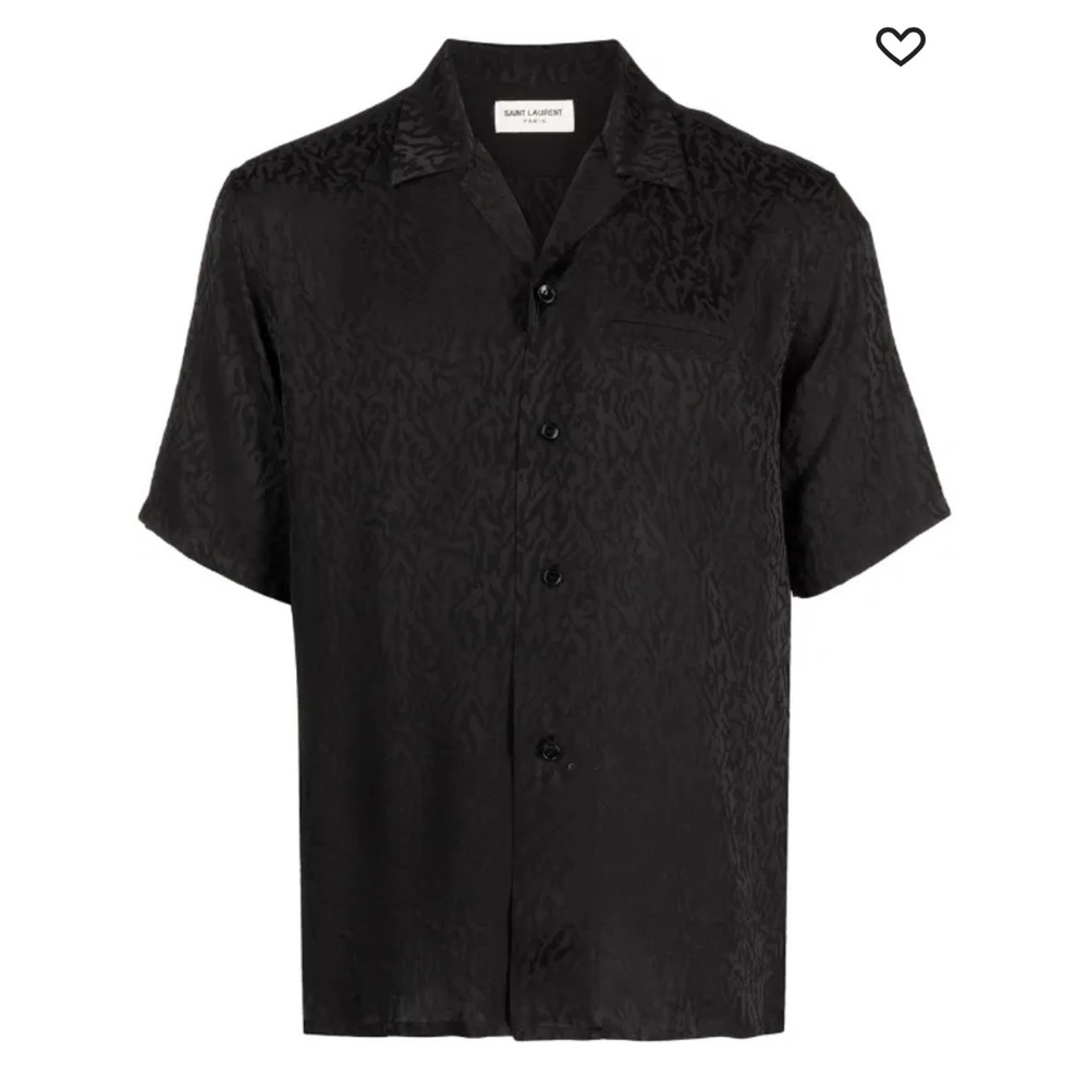 Saint Laurent Black Short Sleeve Shirt